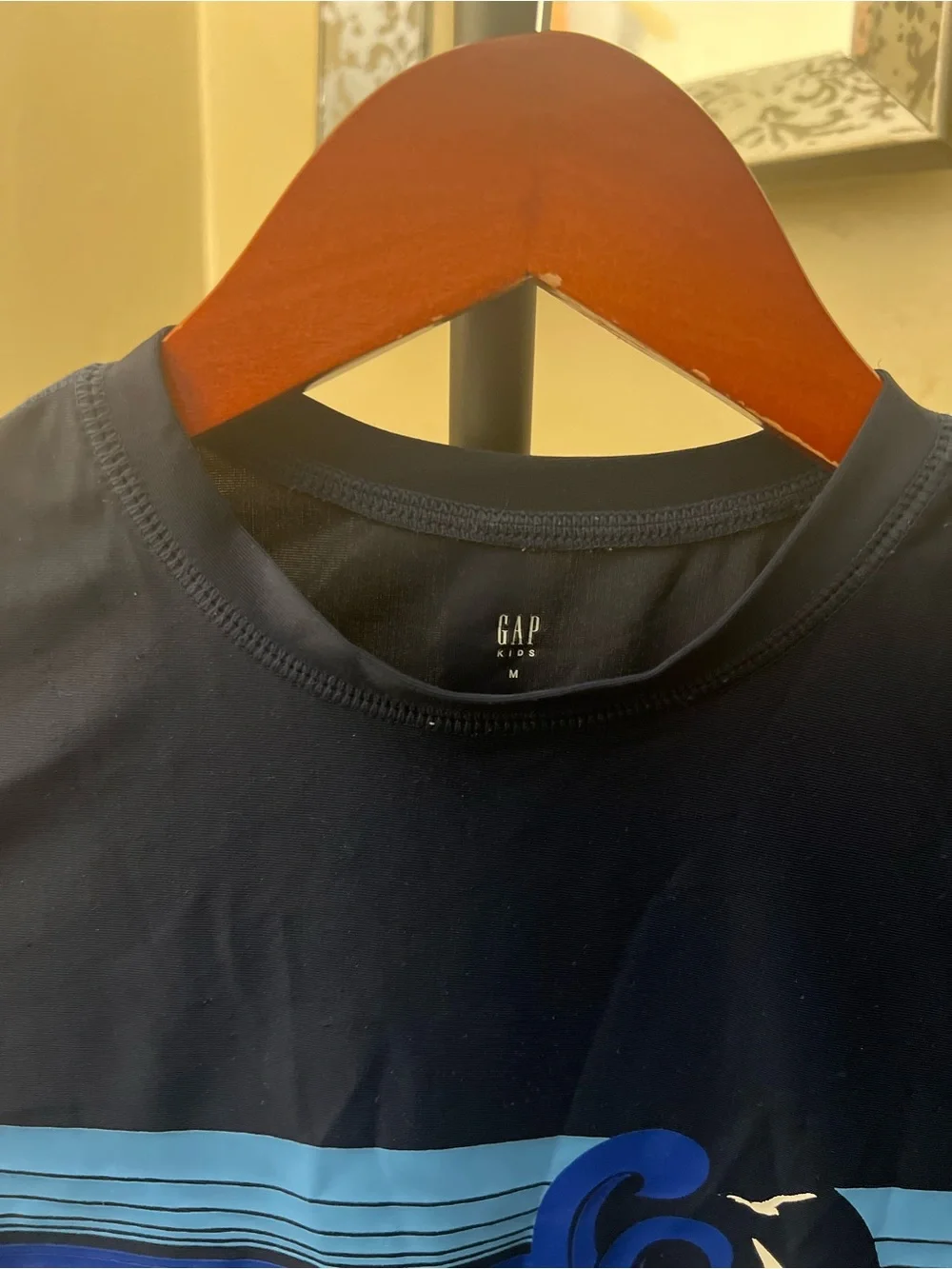 Gap Boys Long Sleeve Graphic Surf Tee - Navy